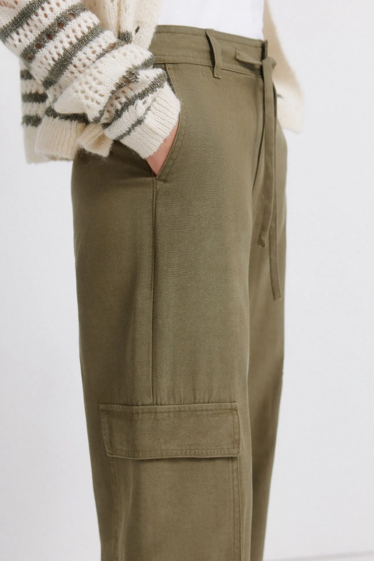 Pantalon cargo en coton