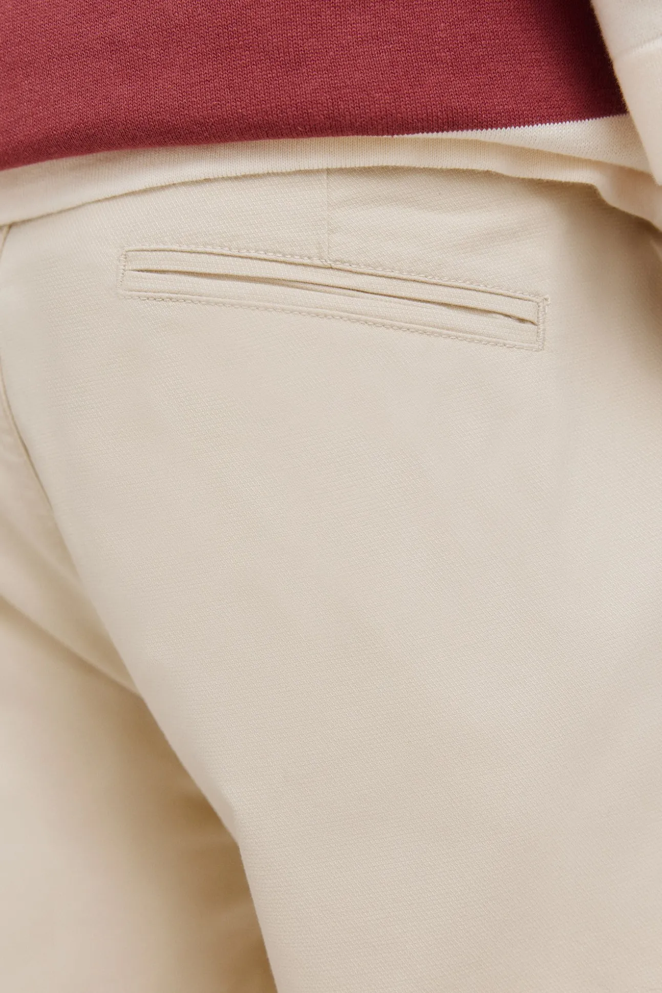 Pantalon chino confortable coupe slim