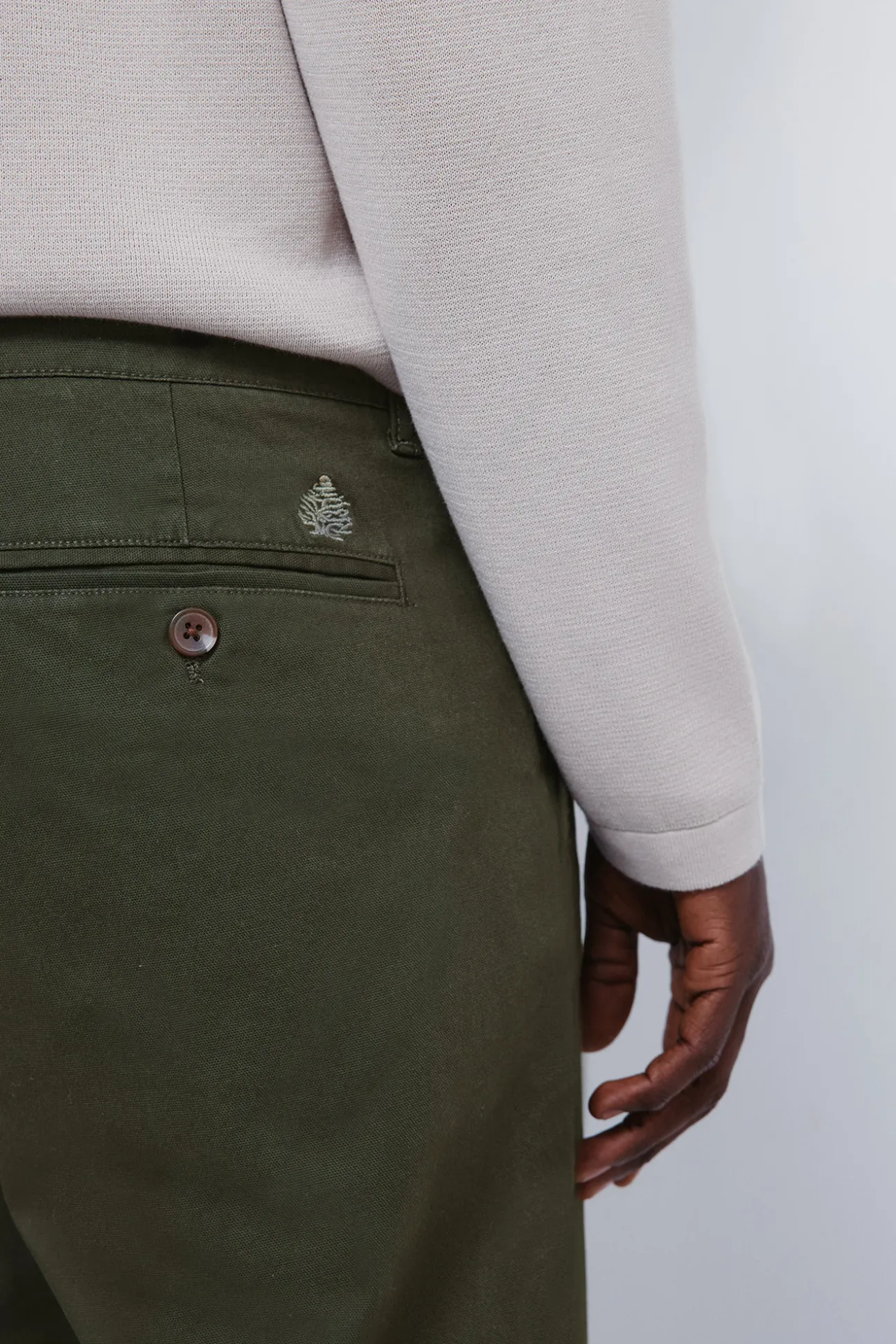 Pantalon chino dobby coupe confortable