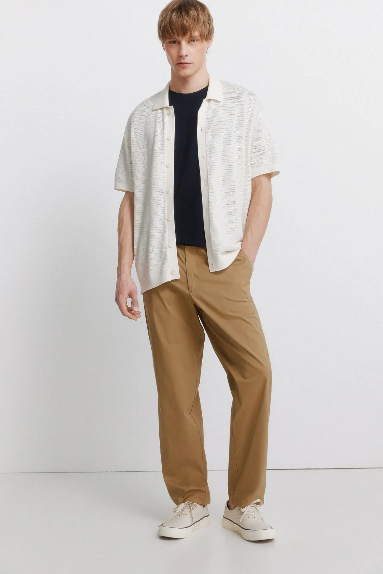 Pantalon chino léger relaxed fit