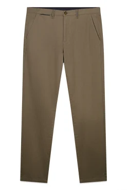 Pantalon chino micro-imprimé coupe slim