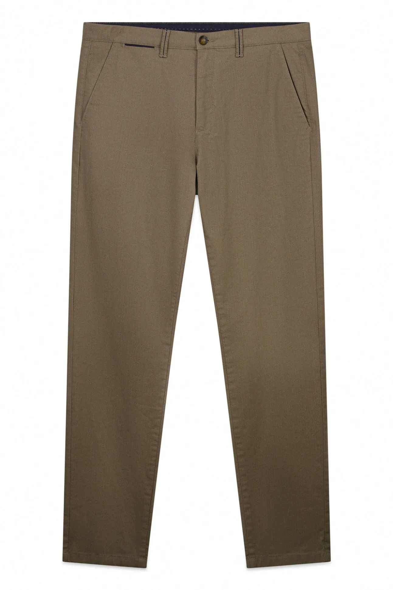 Pantalon chino micro-imprimé coupe slim