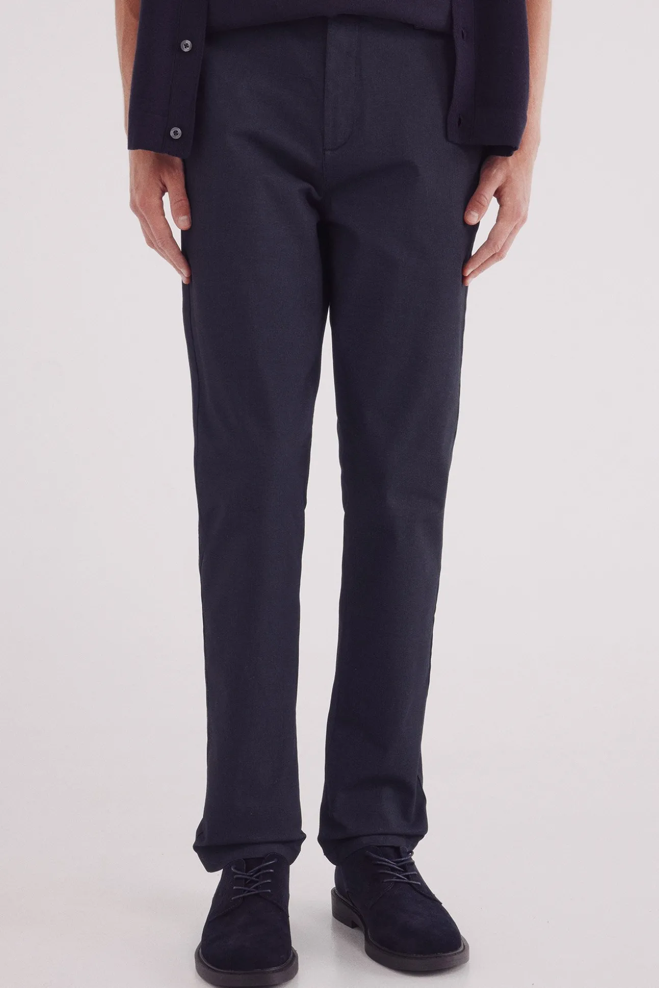 pantalon chino slim micro-imprimé