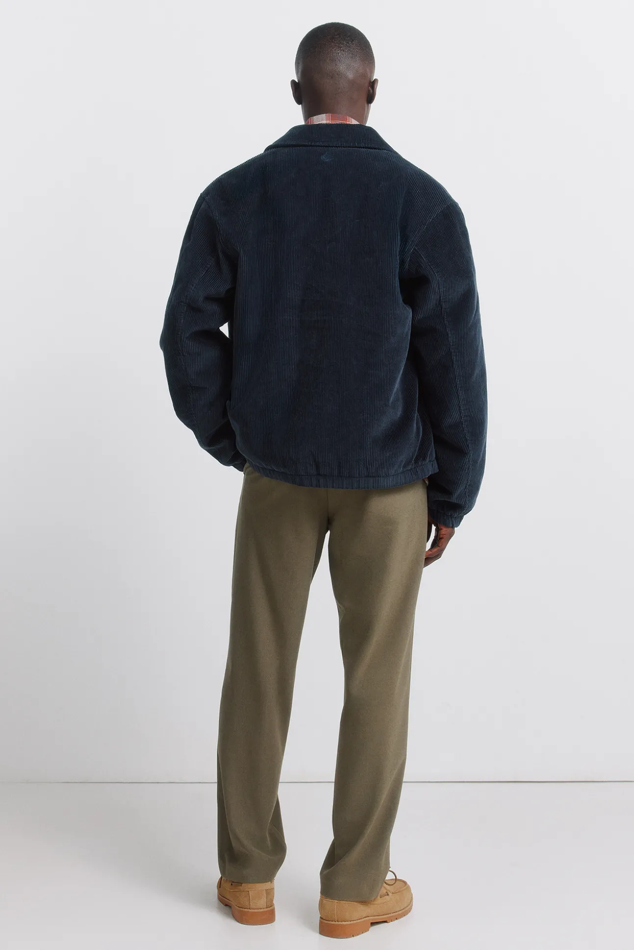 Pantalon confort plissé coupe décontractée