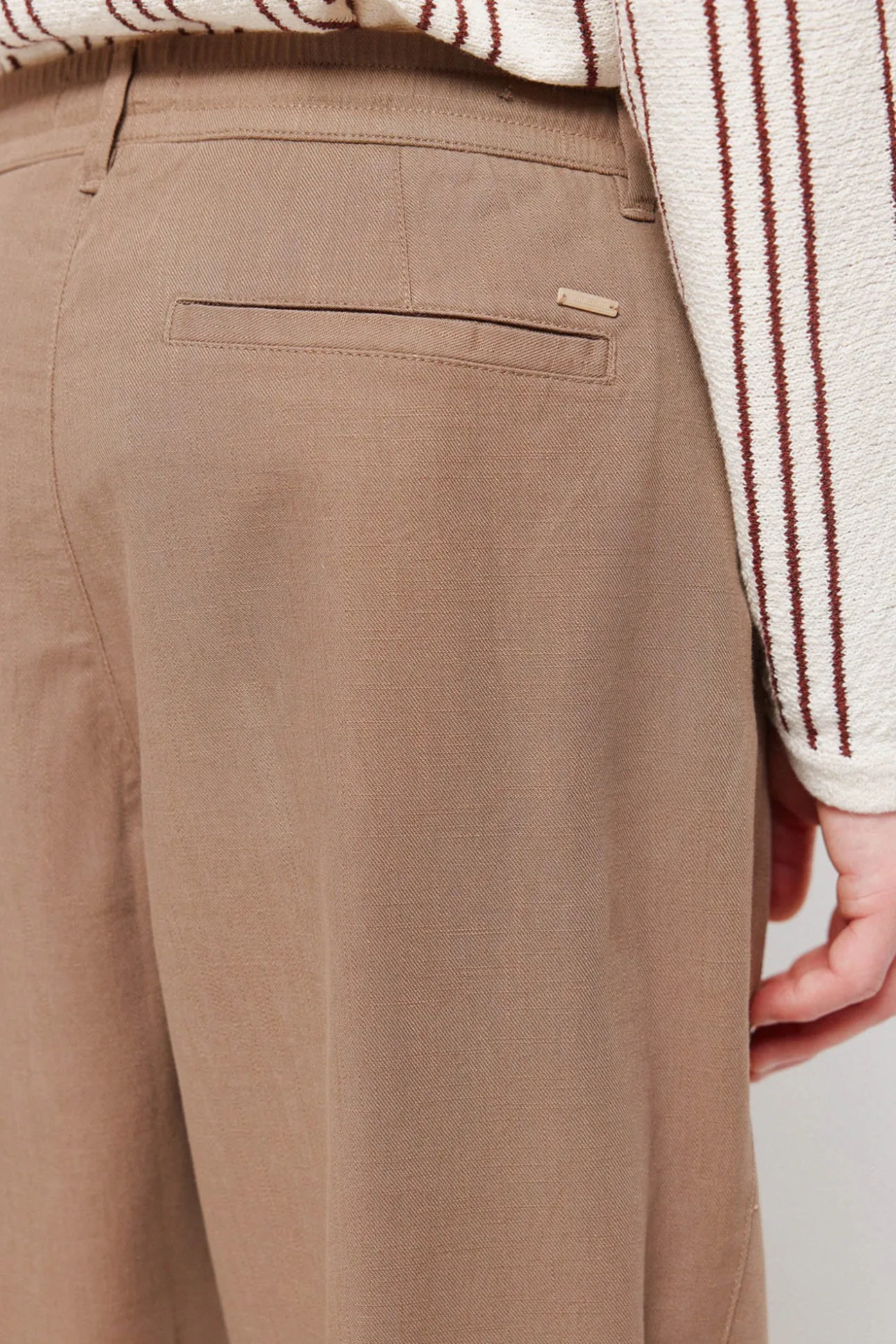 Pantalon dobby coupe droite