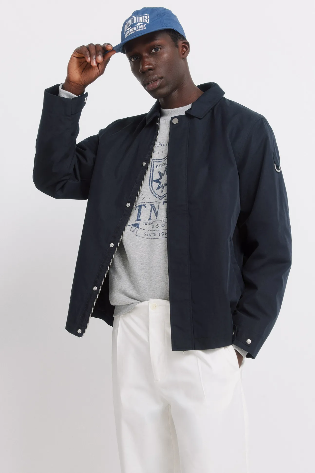 Pantalon droit à coupe décontractée