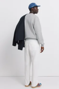 Pantalon droit à coupe décontractée