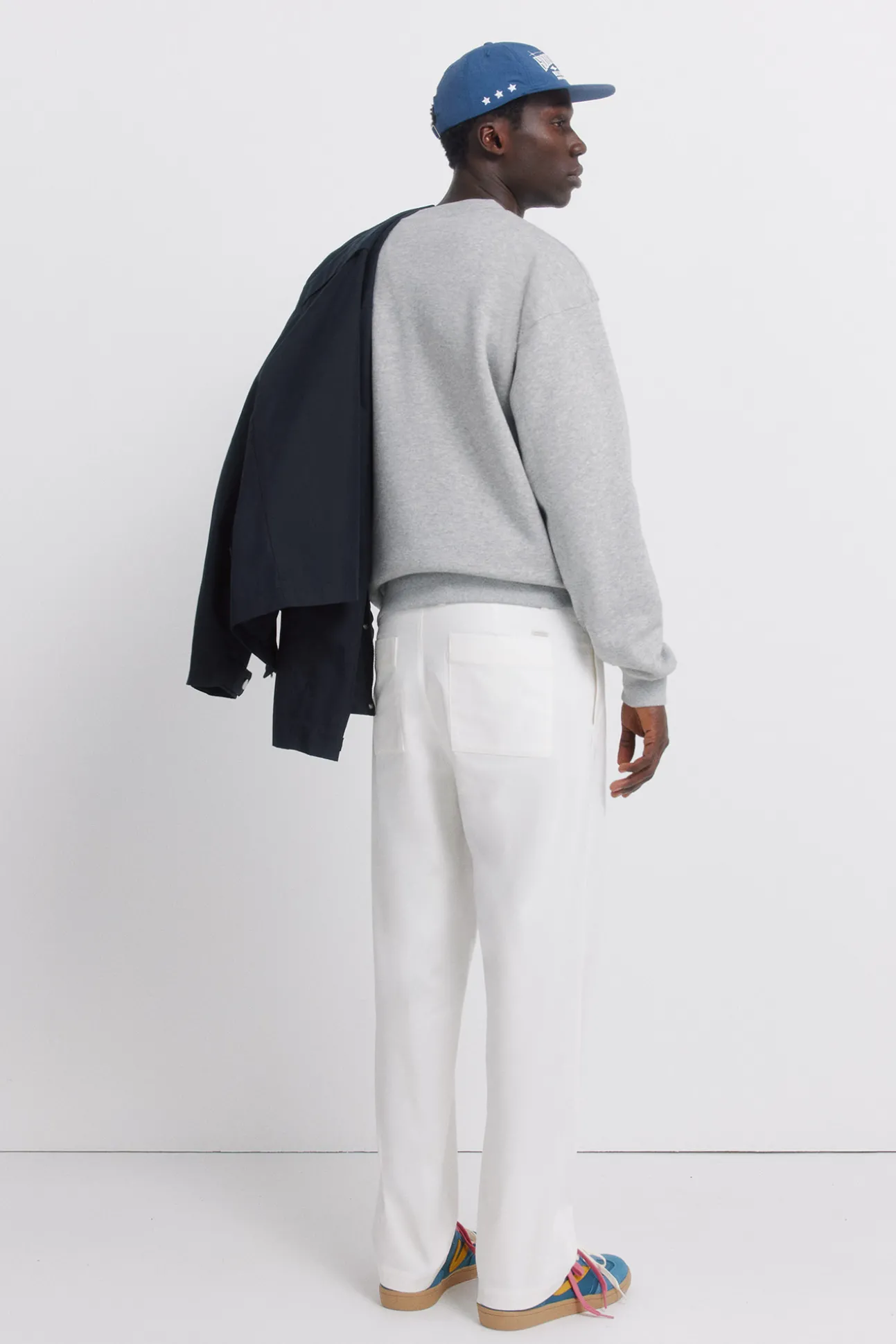 Pantalon droit à coupe décontractée
