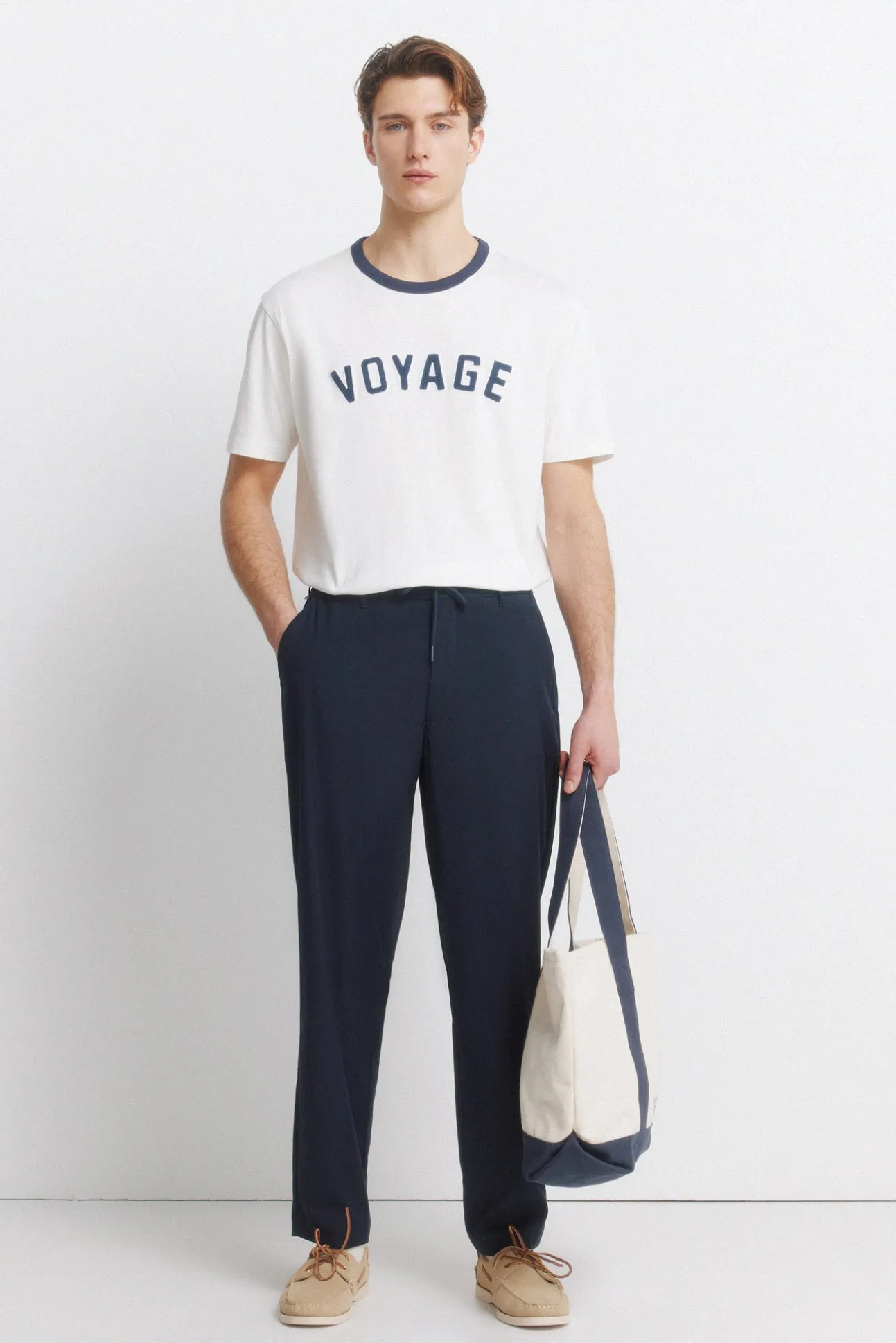 Pantalon droit ample