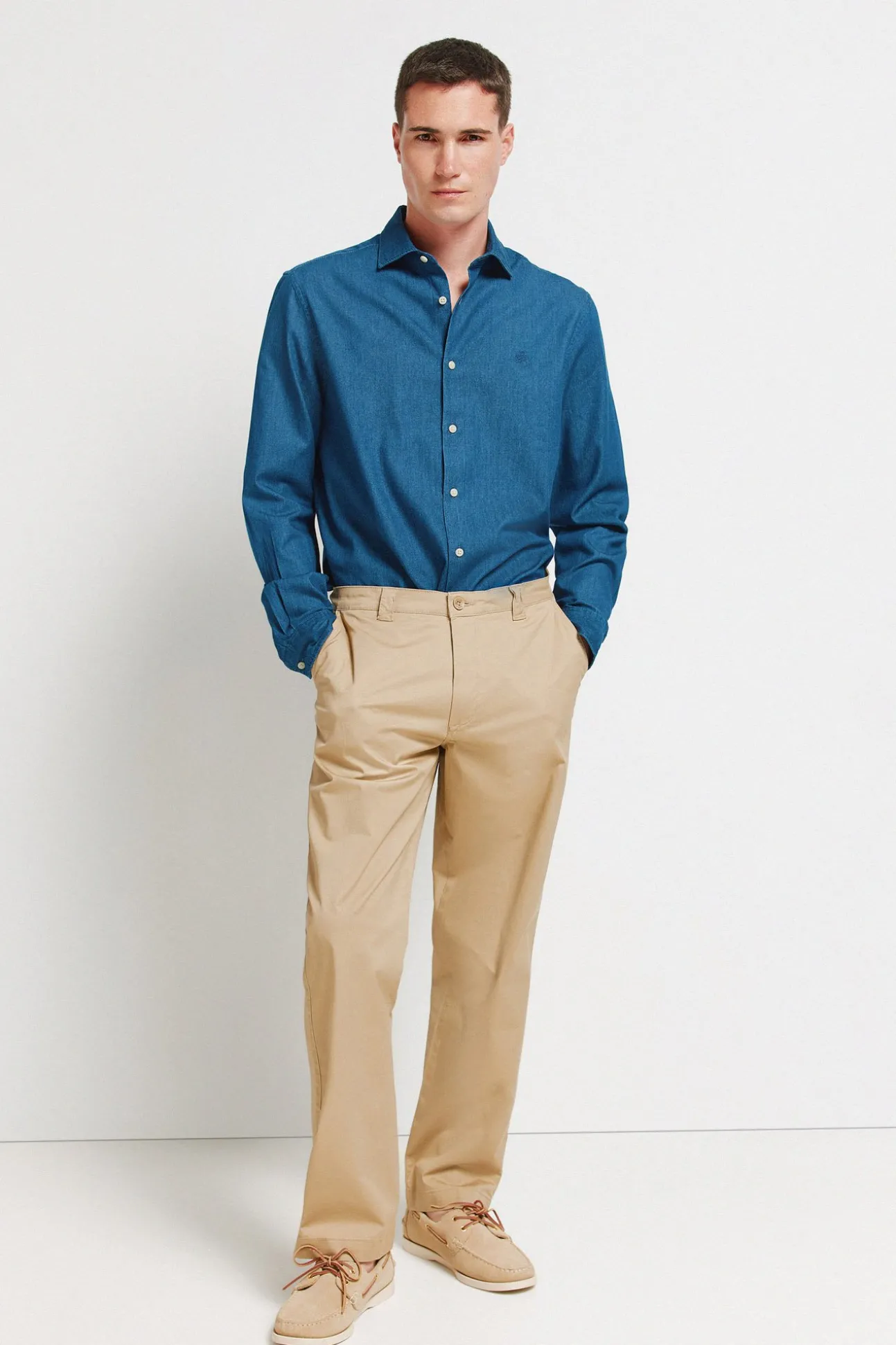 Pantalon léger coupe droite