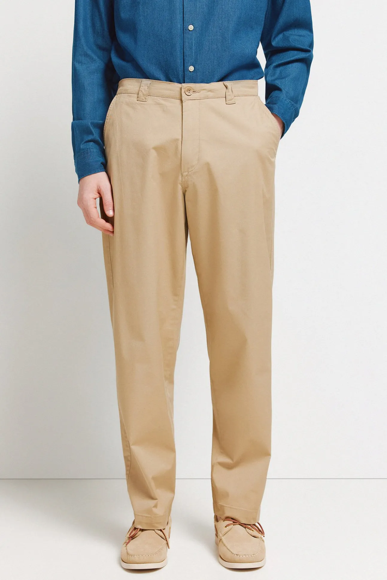 Pantalon léger coupe droite