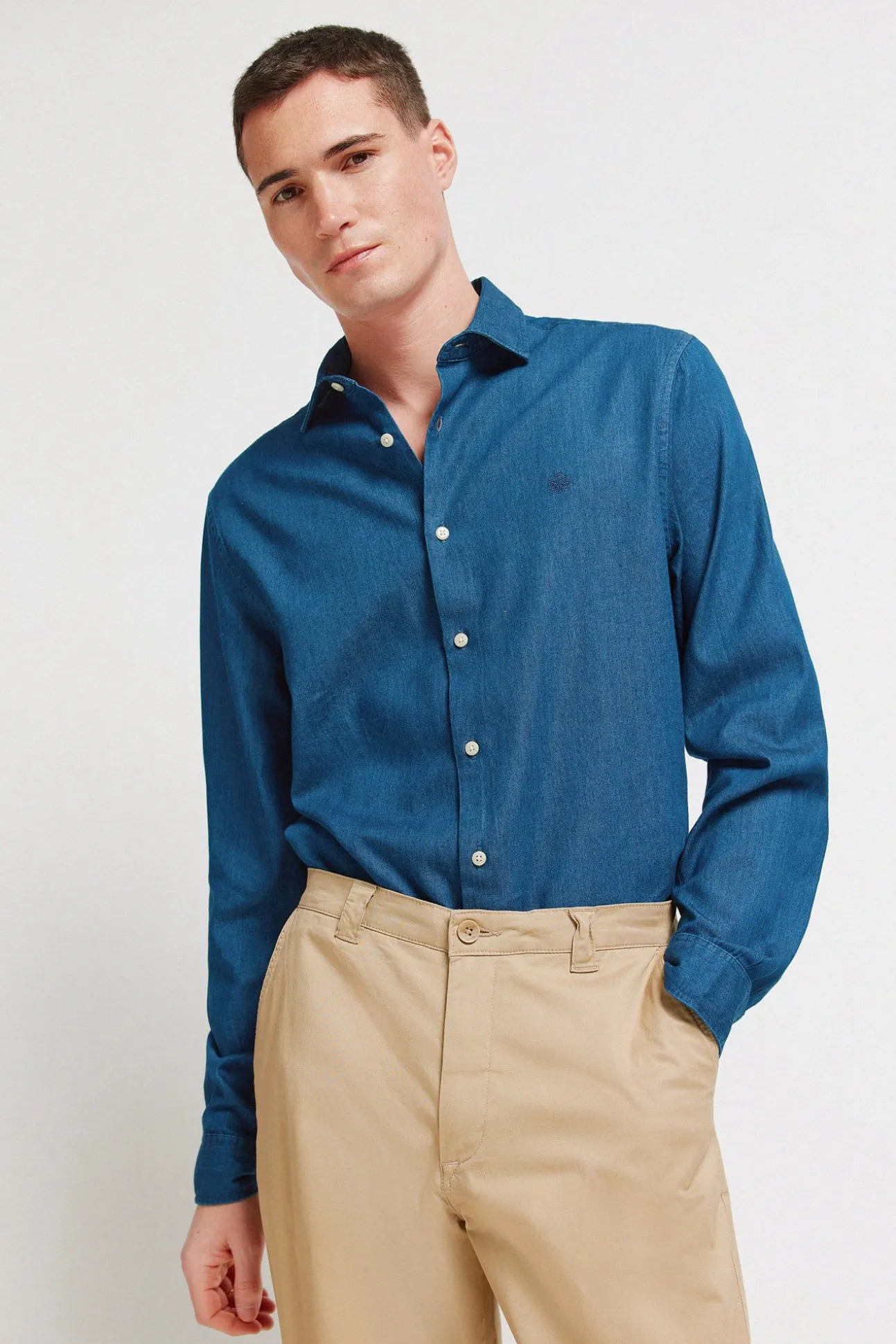 Pantalon léger coupe droite