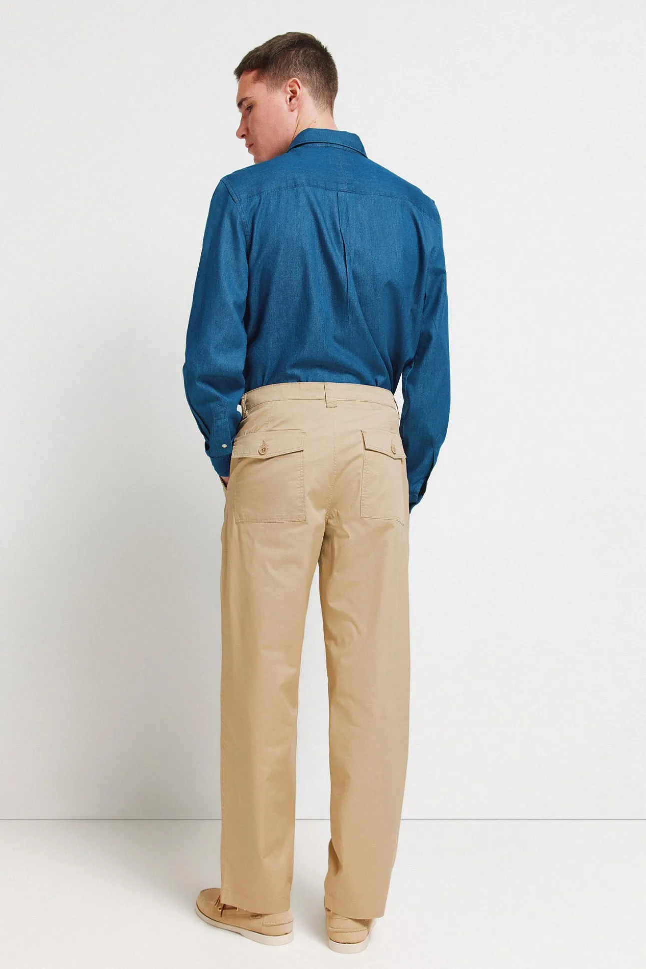 Pantalon léger coupe droite