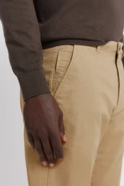pantalon slim à micro-imprimé