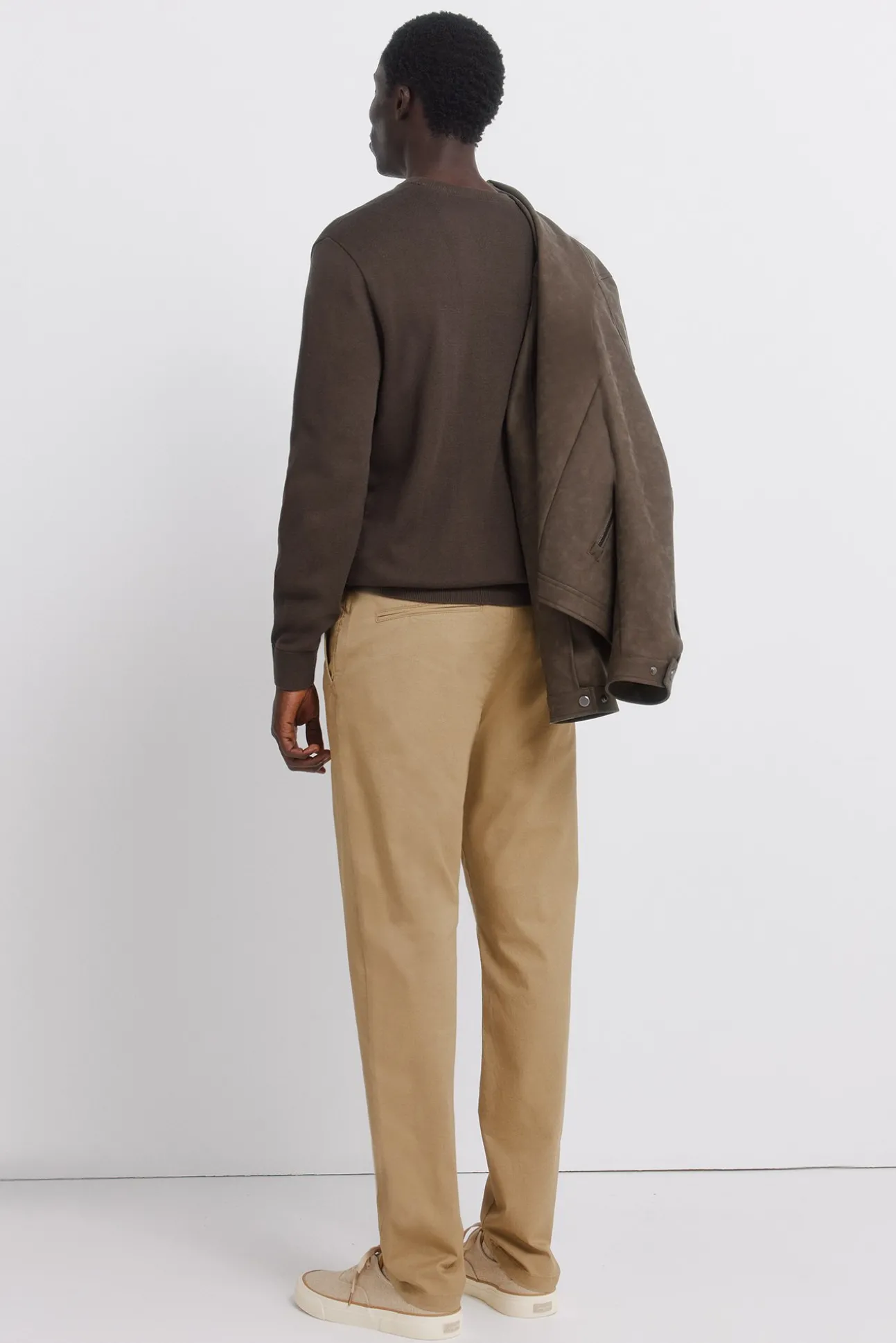 pantalon slim à micro-imprimé
