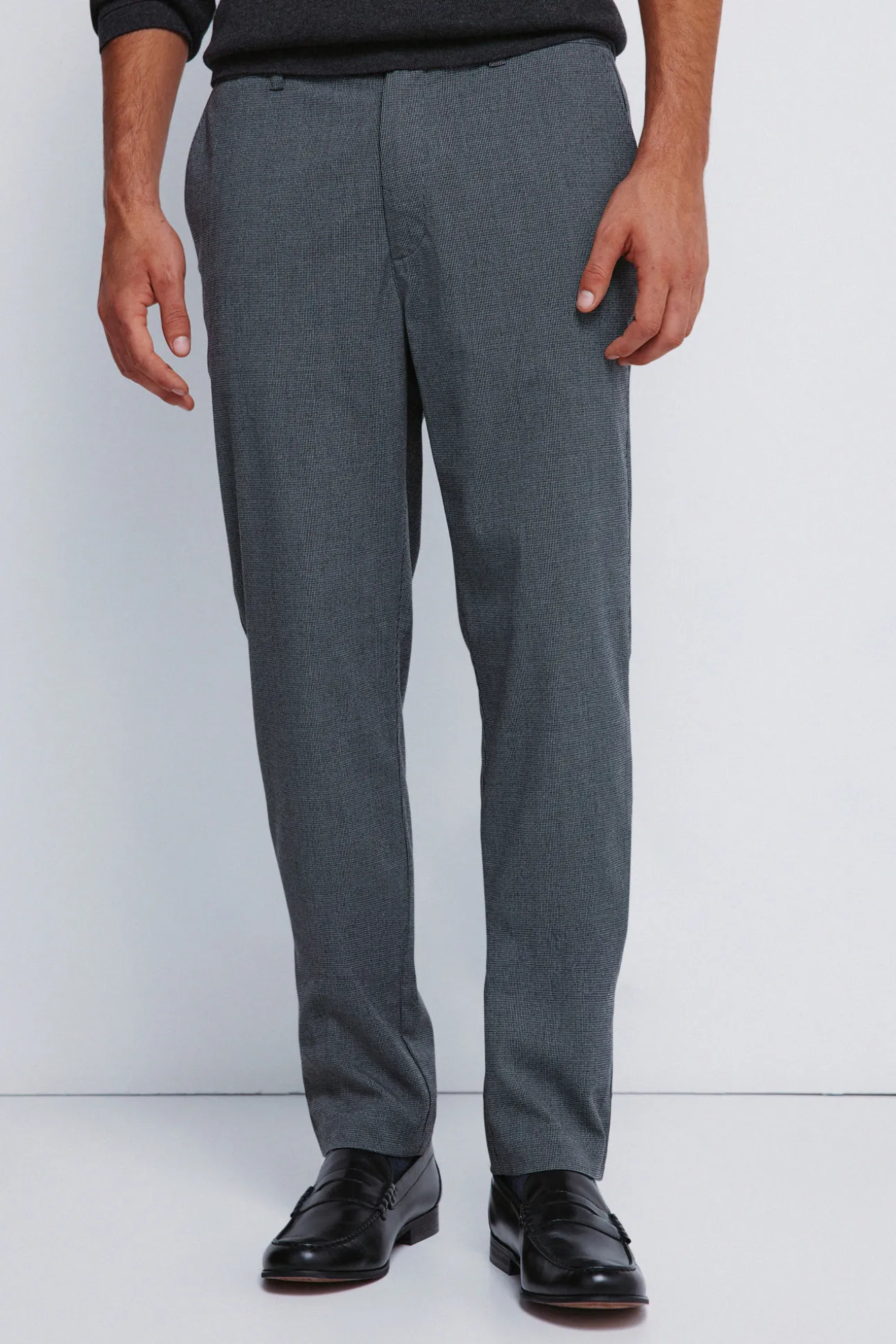 Pantalon slim fit structuré