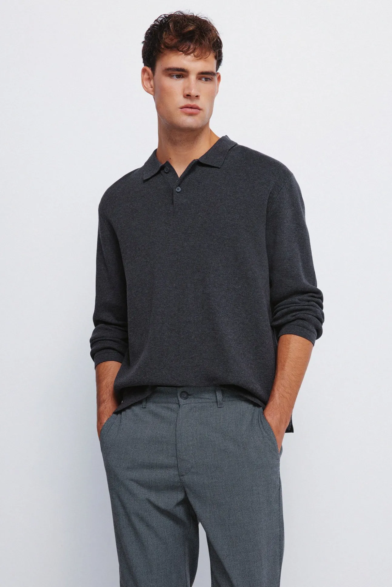Pantalon slim fit structuré
