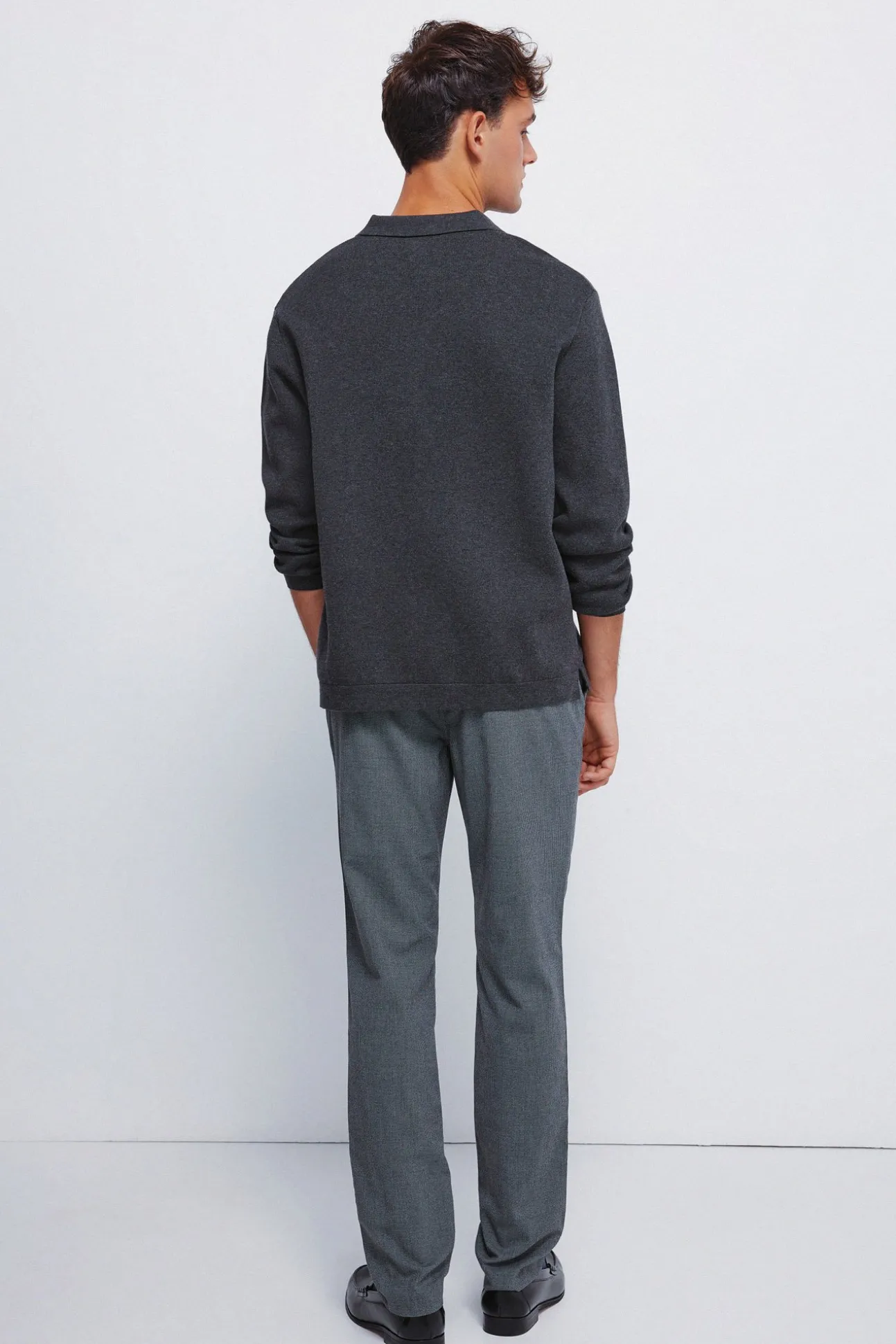 Pantalon slim fit structuré