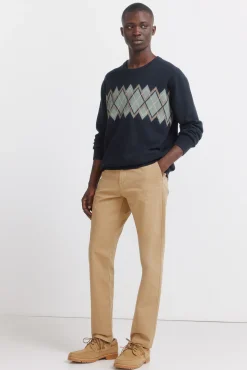 Pantalon structur&eacute; comfort fit