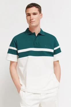Polo en piqu&eacute; &agrave; coupes regular fit