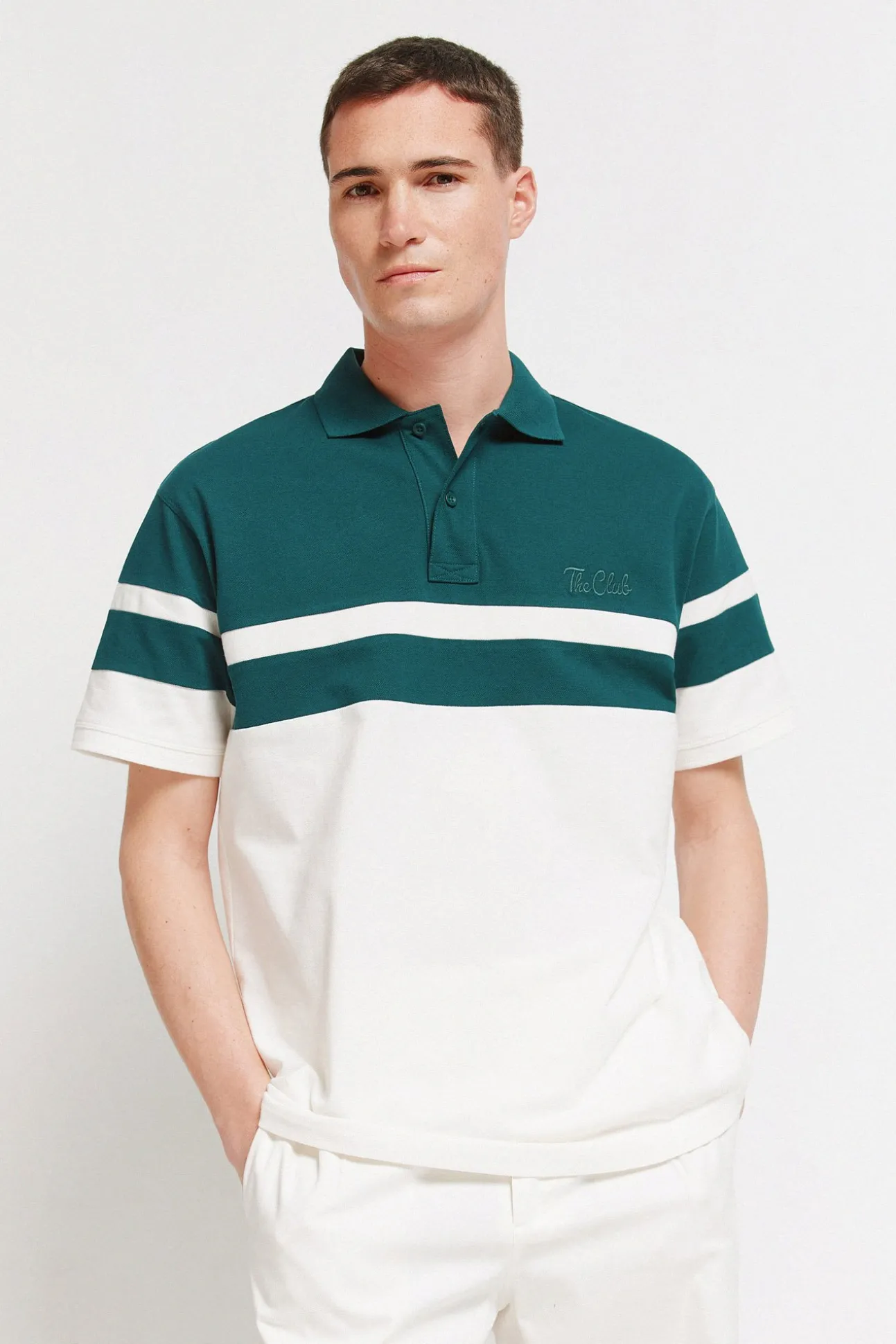 Polo en piqué à coupes regular fit