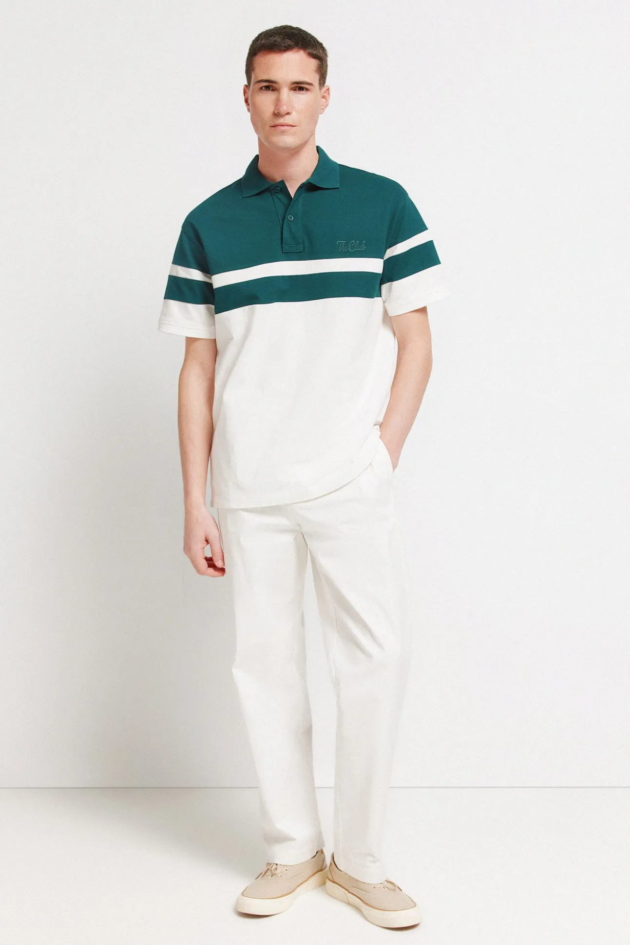 Polo en piqué à coupes regular fit