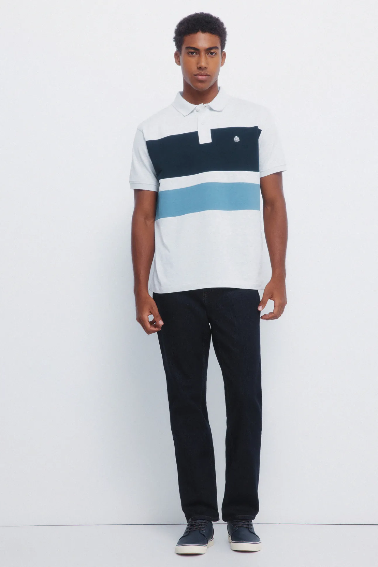 Polo piqu&eacute; color block piqu&eacute; classique