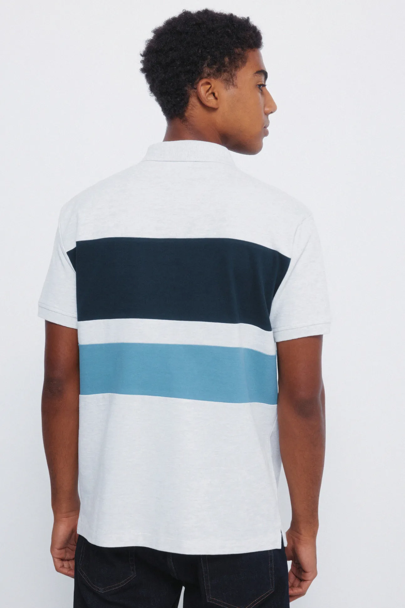 Polo piqu&eacute; color block piqu&eacute; classique