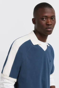 Polo piqu&eacute; sport &agrave; contraste regular fit