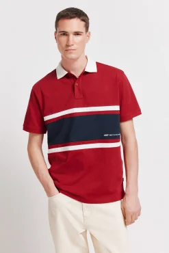 Polo sport en piqu&eacute; coupe positionnelle regular fit