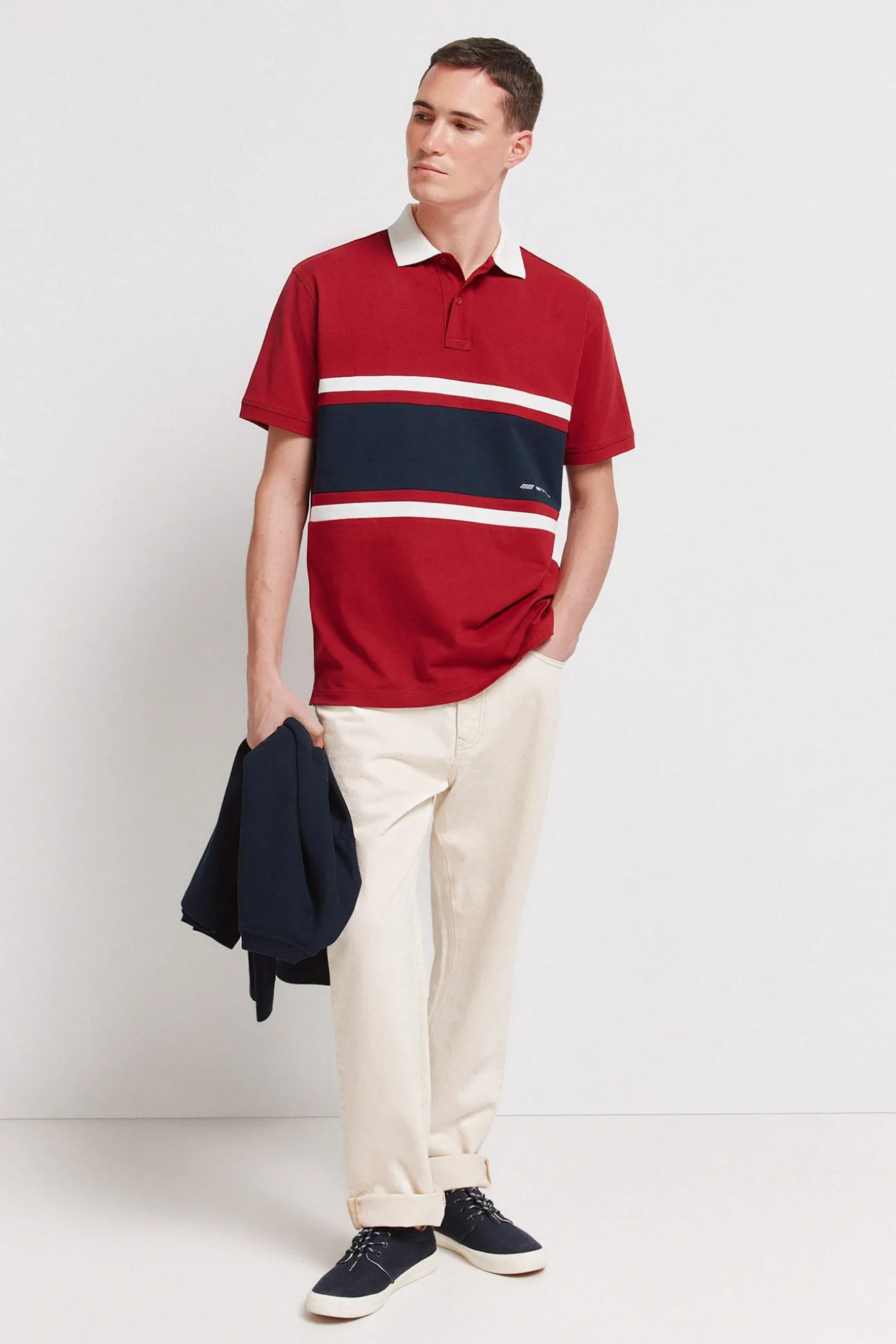 Polo sport en piqué coupe positionnelle regular fit