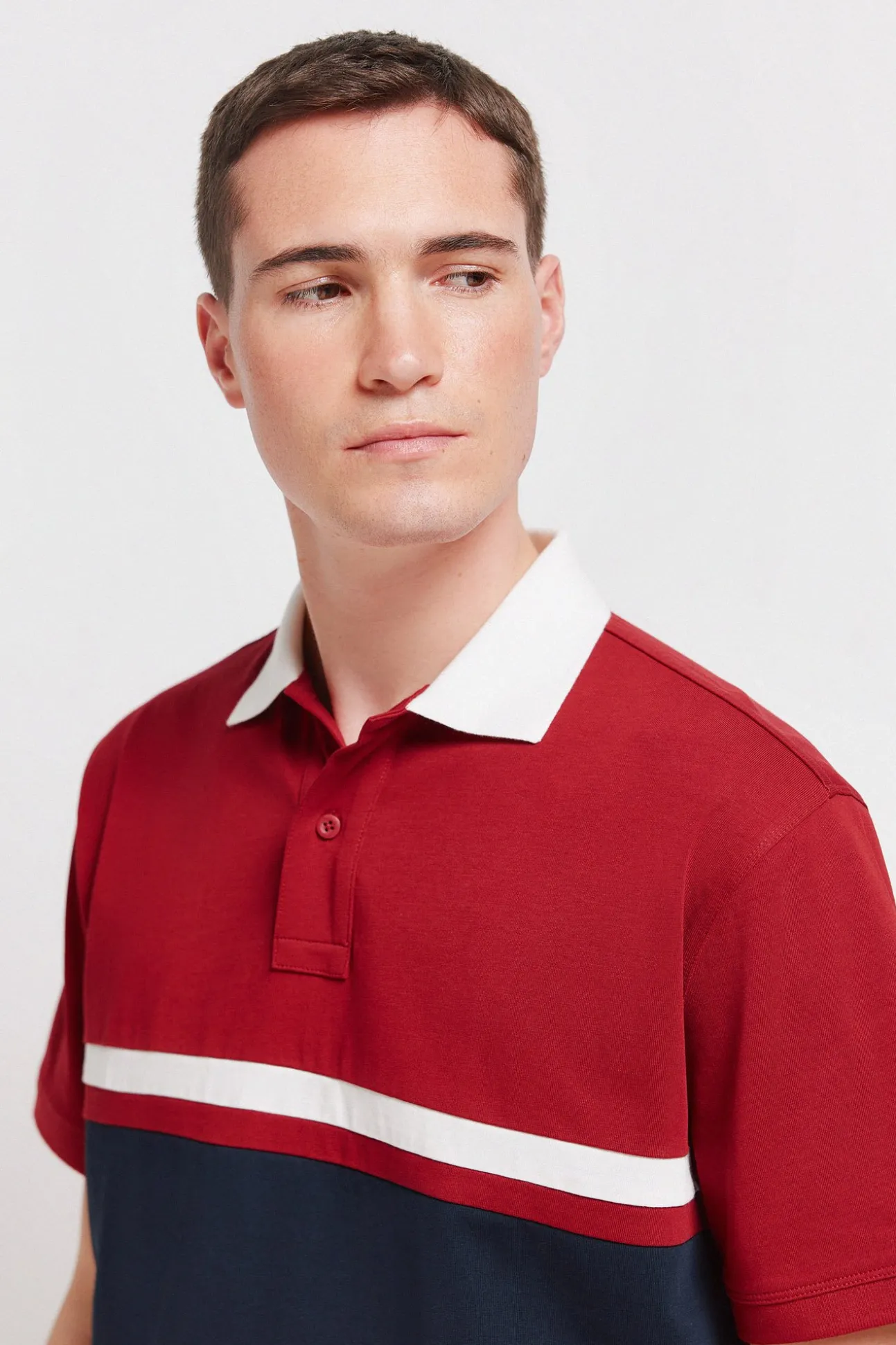 Polo sport en piqué coupe positionnelle regular fit