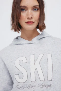 Pull &agrave; capuche &laquo; Ski &raquo;