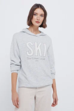 Pull à capuche « Ski »