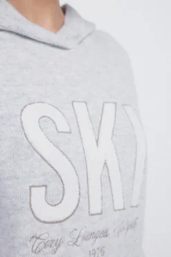 Pull à capuche « Ski »