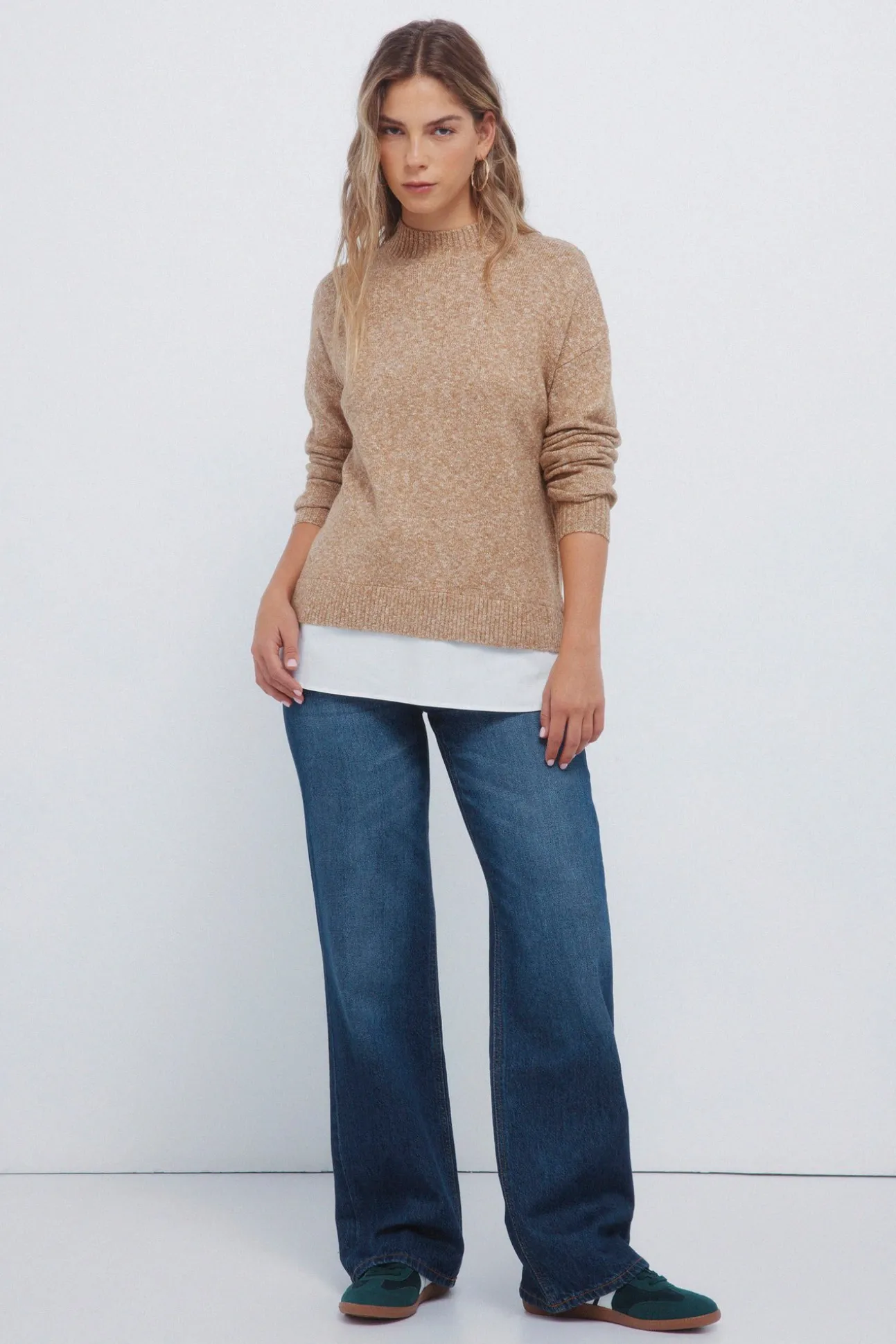 Pull à col Perkins combiné