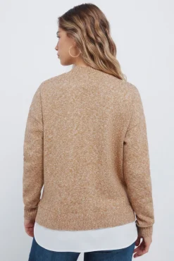 Pull à col Perkins combiné