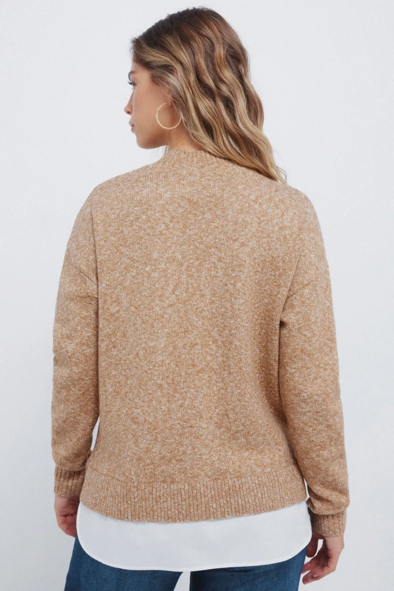 Pull à col Perkins combiné