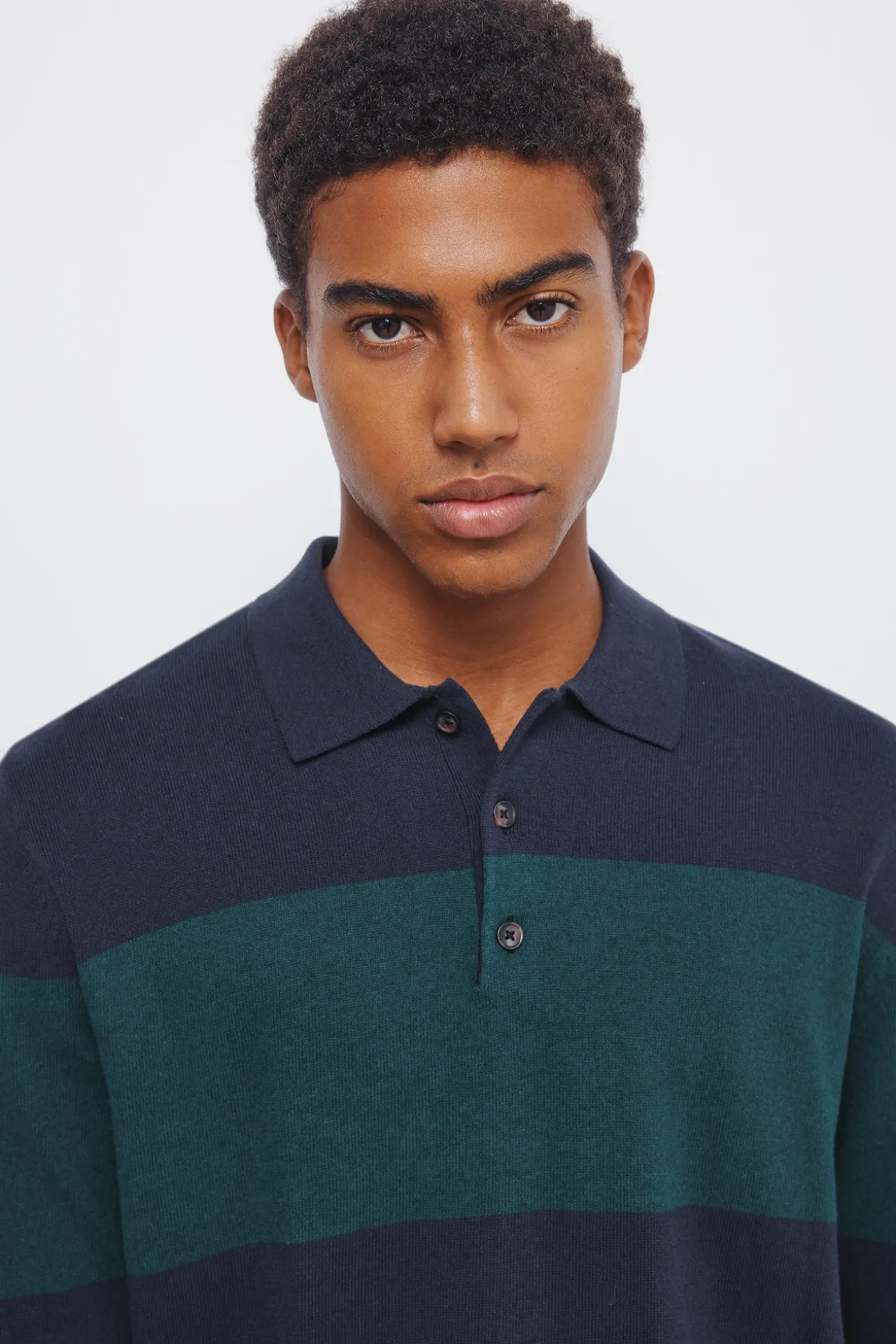 Pull à col polo pull