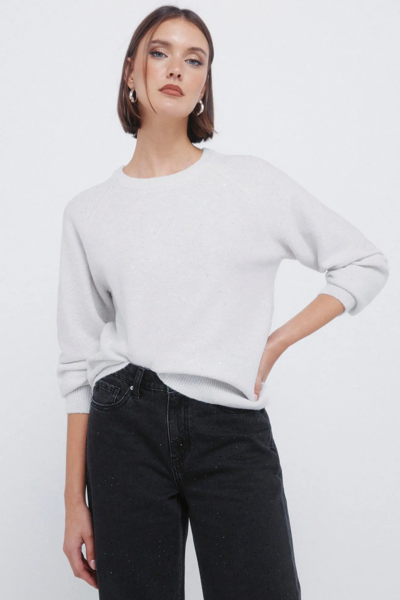 Pull à paillettes