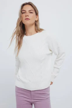 Pull en maille torsadée pull