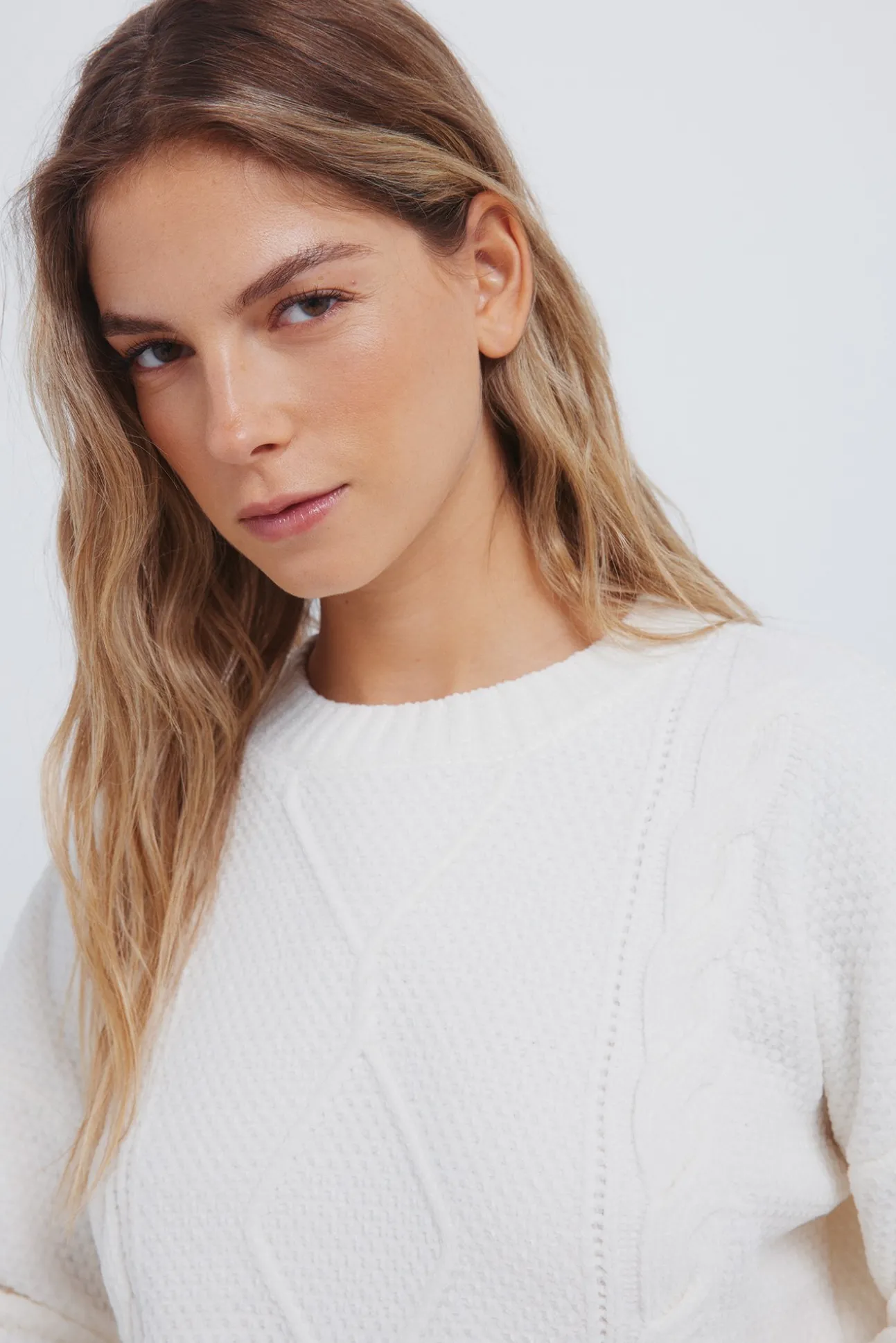Pull en maille torsadée pull