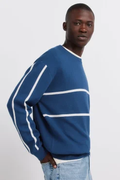 Pull jacquard à texte