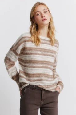 Pull rayures dégradées
