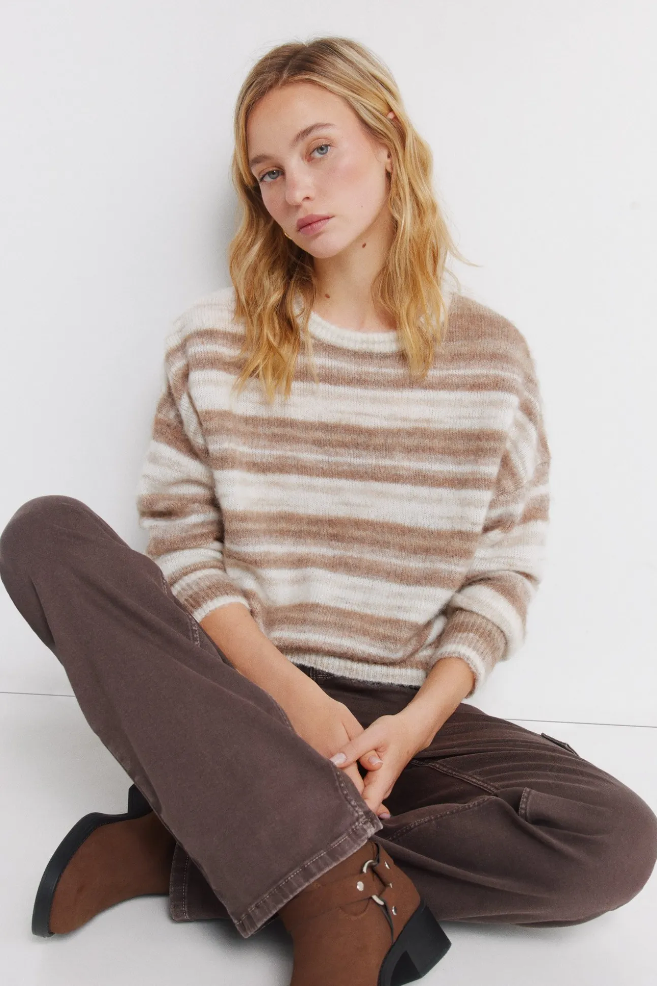 Pull rayures dégradées