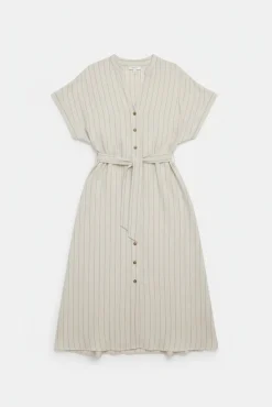 Robe chemise à rayures