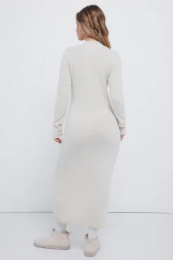Robe en maille en maille torsadée