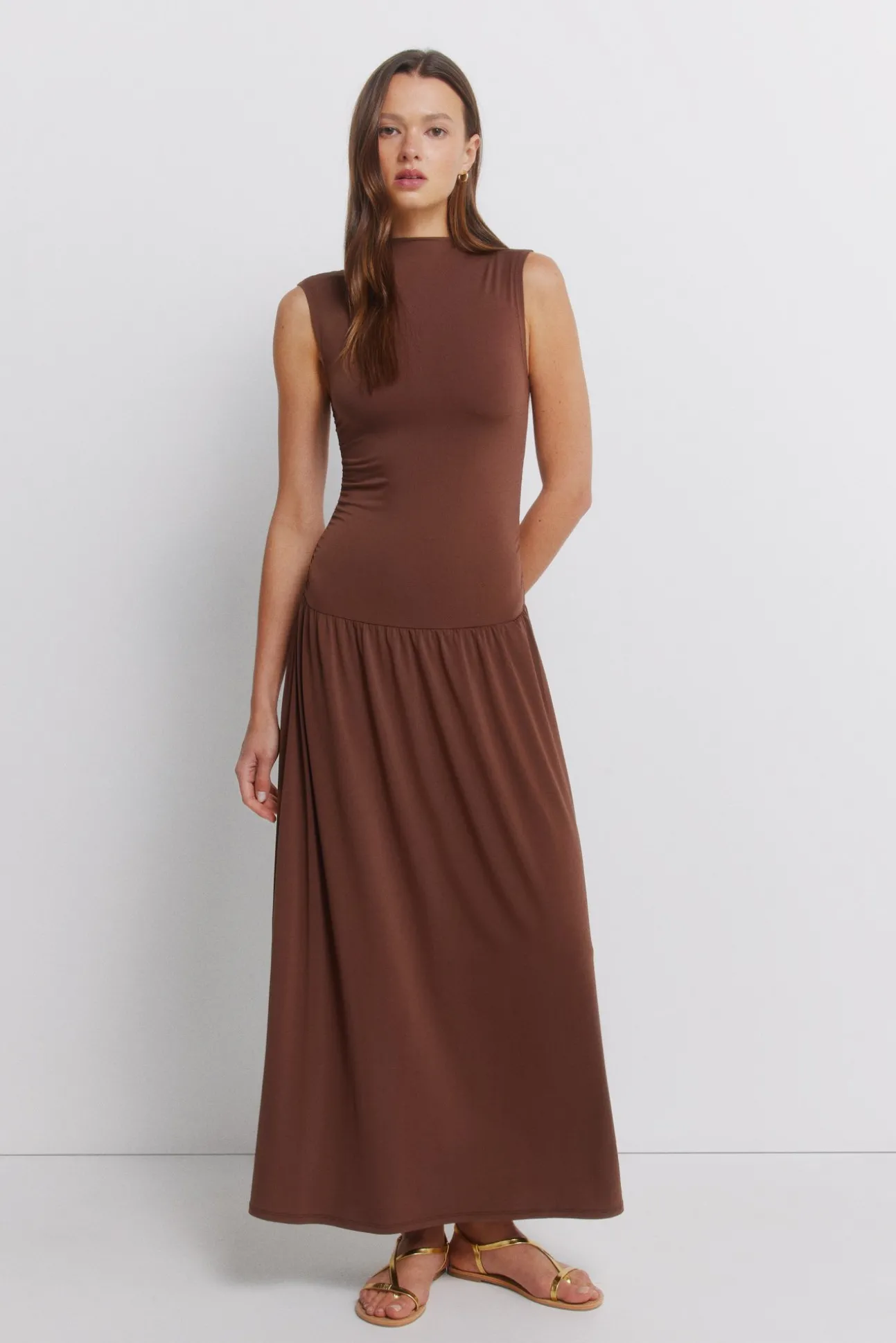 Robe froncée