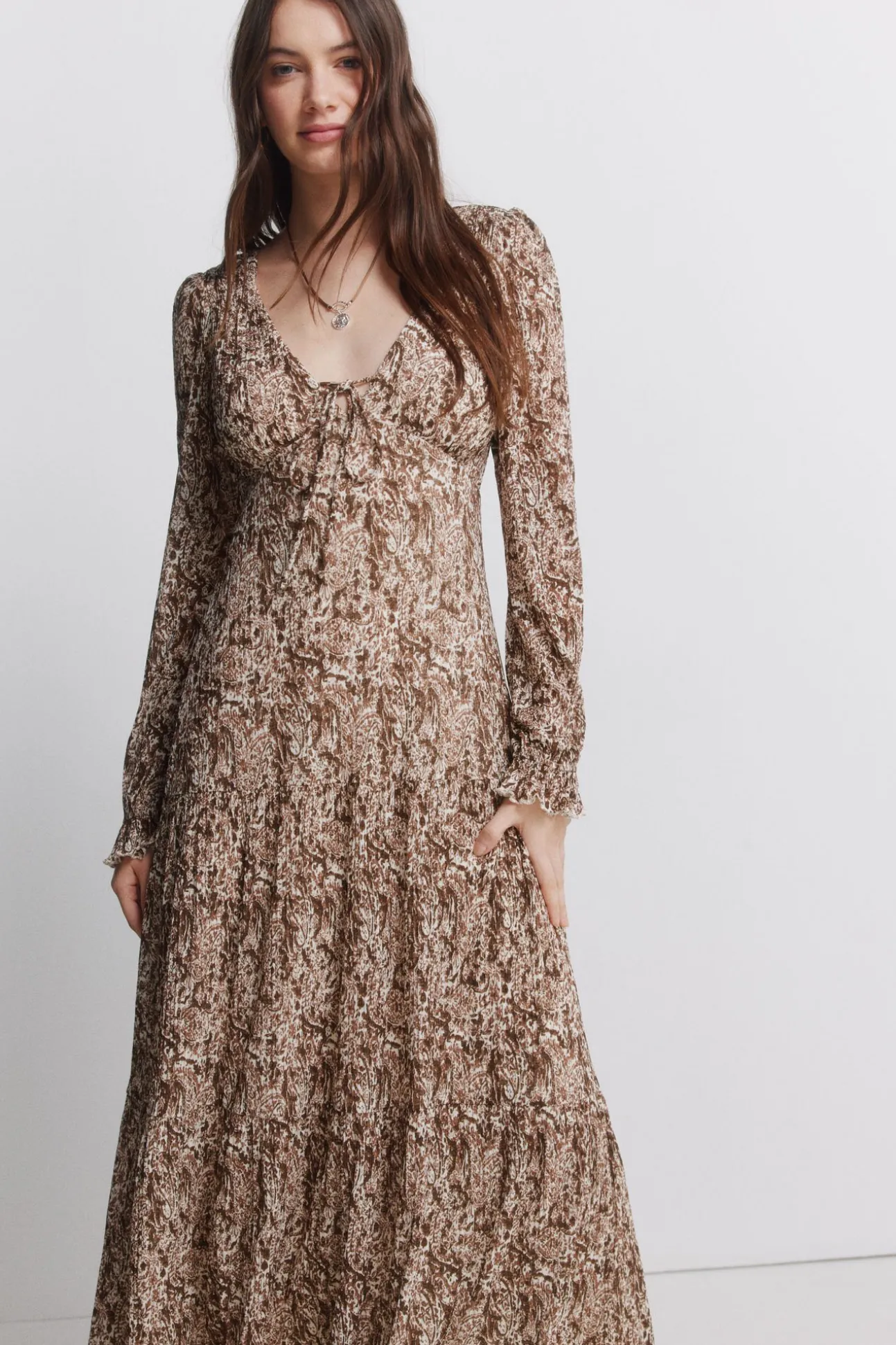 Robe midi imprimée