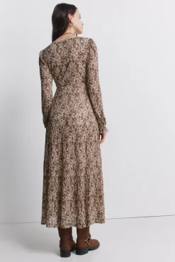 Robe midi imprimée